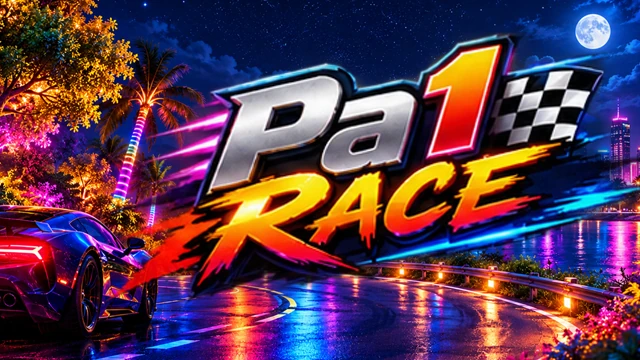 Pa1 Race 3D neon racing artwork